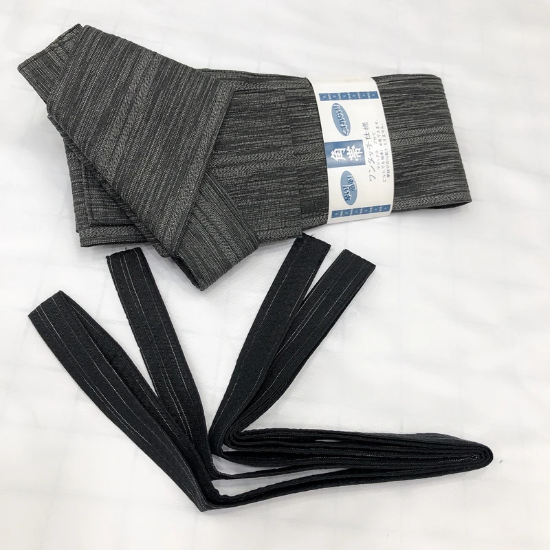 

Мужской японский пояс-кимоно юката, длинный полосатый халат, поясной ремень, угловые ремни на липучке, аксессуары для талии, косплей