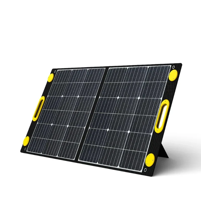 

100W Portable Solar Panel Monocrystalline Silicon Solar Charging Panel Photovoltaic Outdoor Lighting Supply