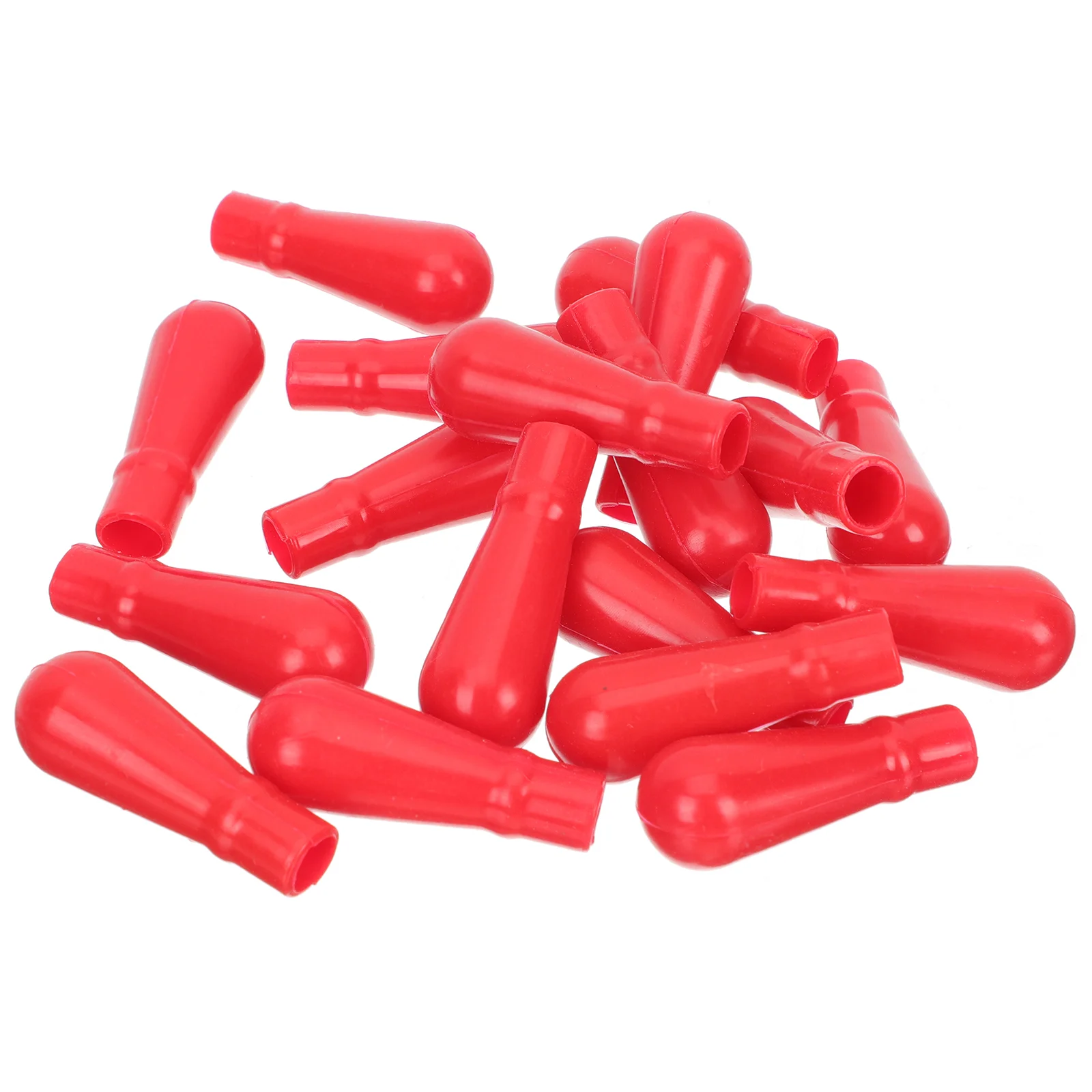 50 Pcs Dropper Silicone Cap Caps Pipette Bulb Tips Glass Head Silica Gel Droppers