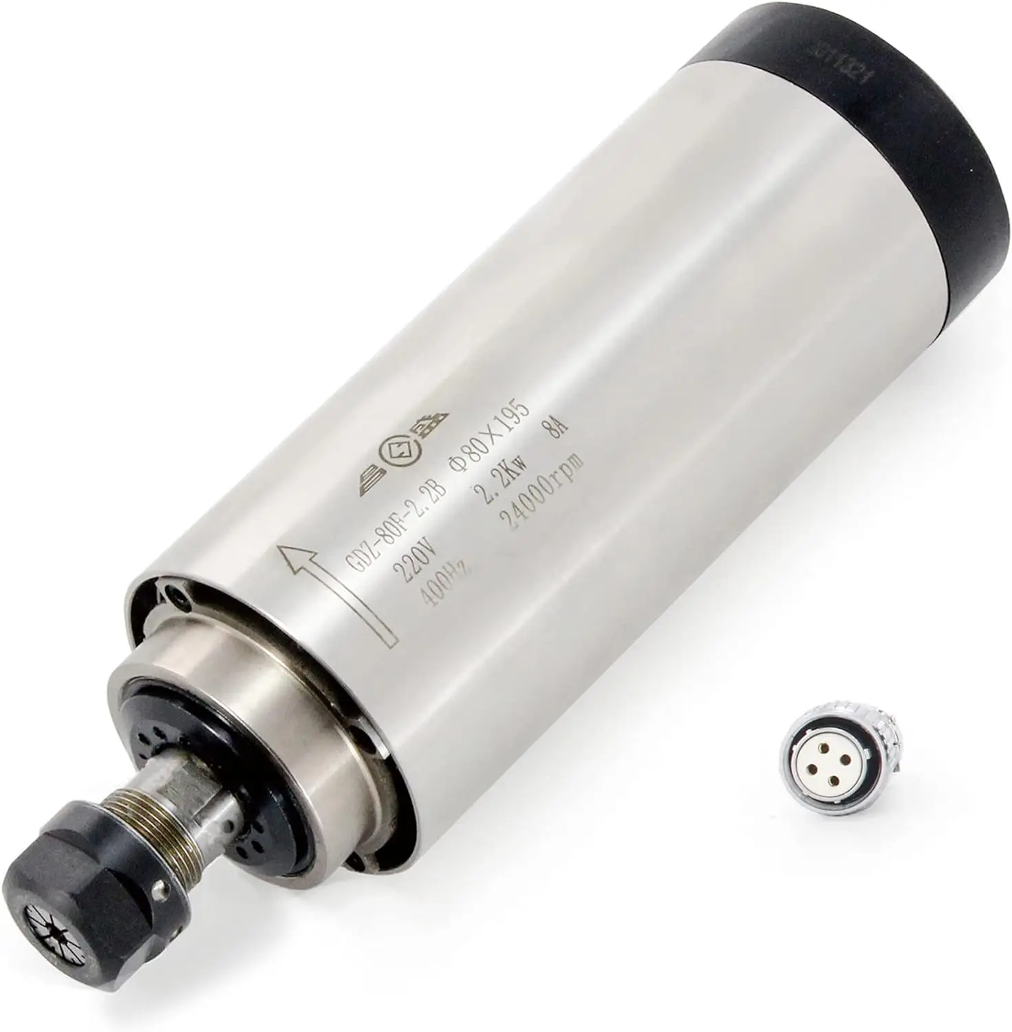 High Quality 220V 3KW BT30 High Speed Water-cooled Spindle 3/4 Bearing 100mm Diameter for CNC Machine