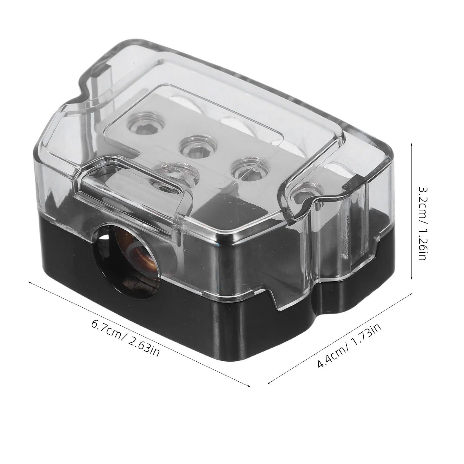 1Set Car Audio Distribution Block Stable Current Ground Amp Power Splitter Heat Resistant Easy Installation Vehicle Sound System