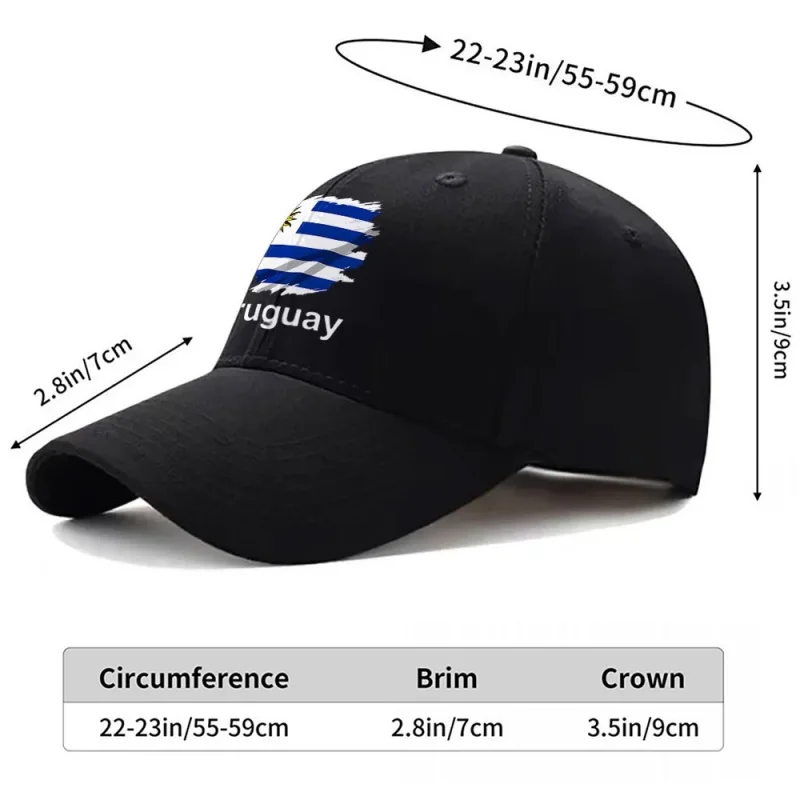 Uruguay Flag Baseball Cap for Men & Women – Lightweight Unisex National Hat for Festivals, Weddings, Daily Wear – Hand Washable