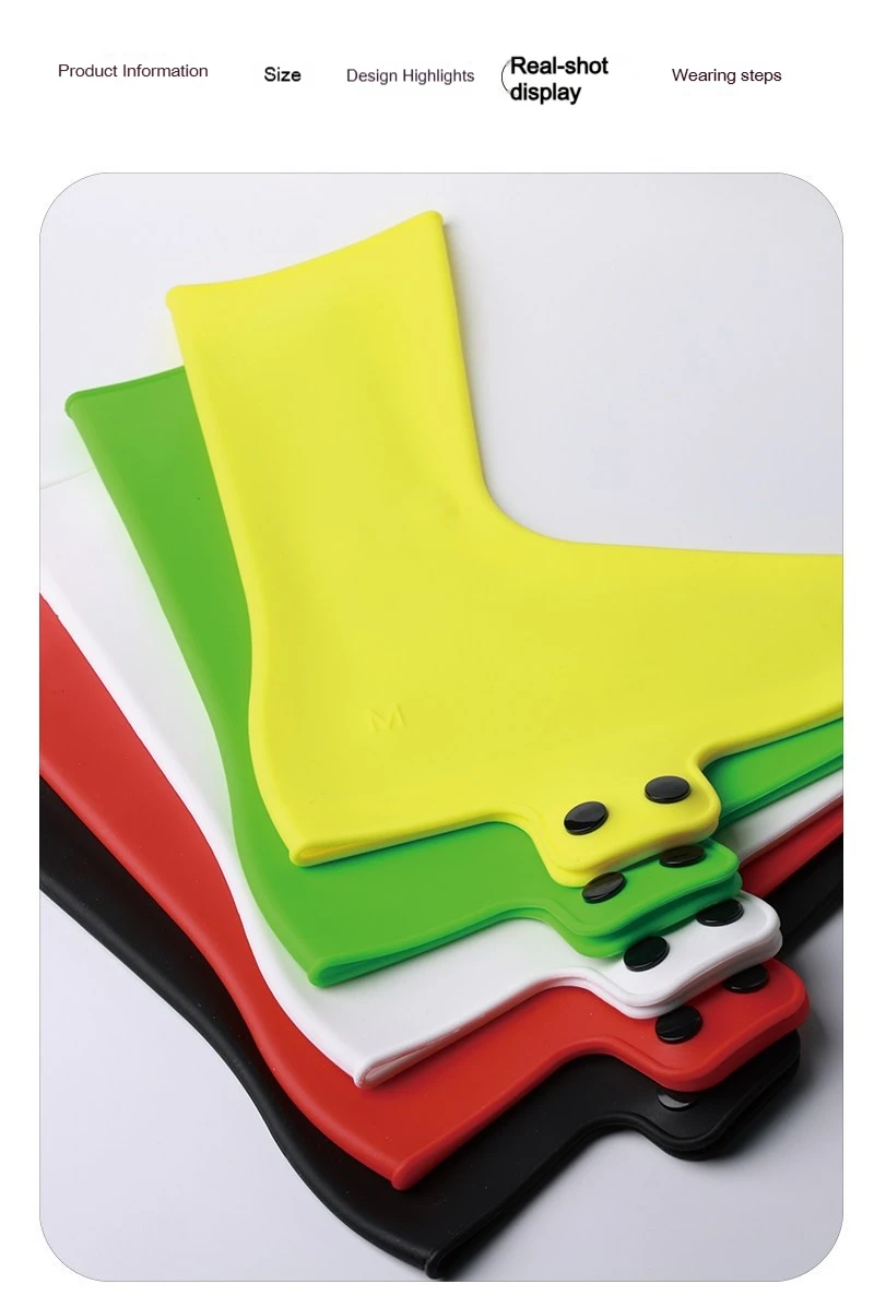 Rennradschuhe, Silikon-Schuhüberzieher mit Verriegelung, winddicht, wasserdicht, leicht zu reinigen, für Renn- und Mountainbike-Zubehör. – Detail 11