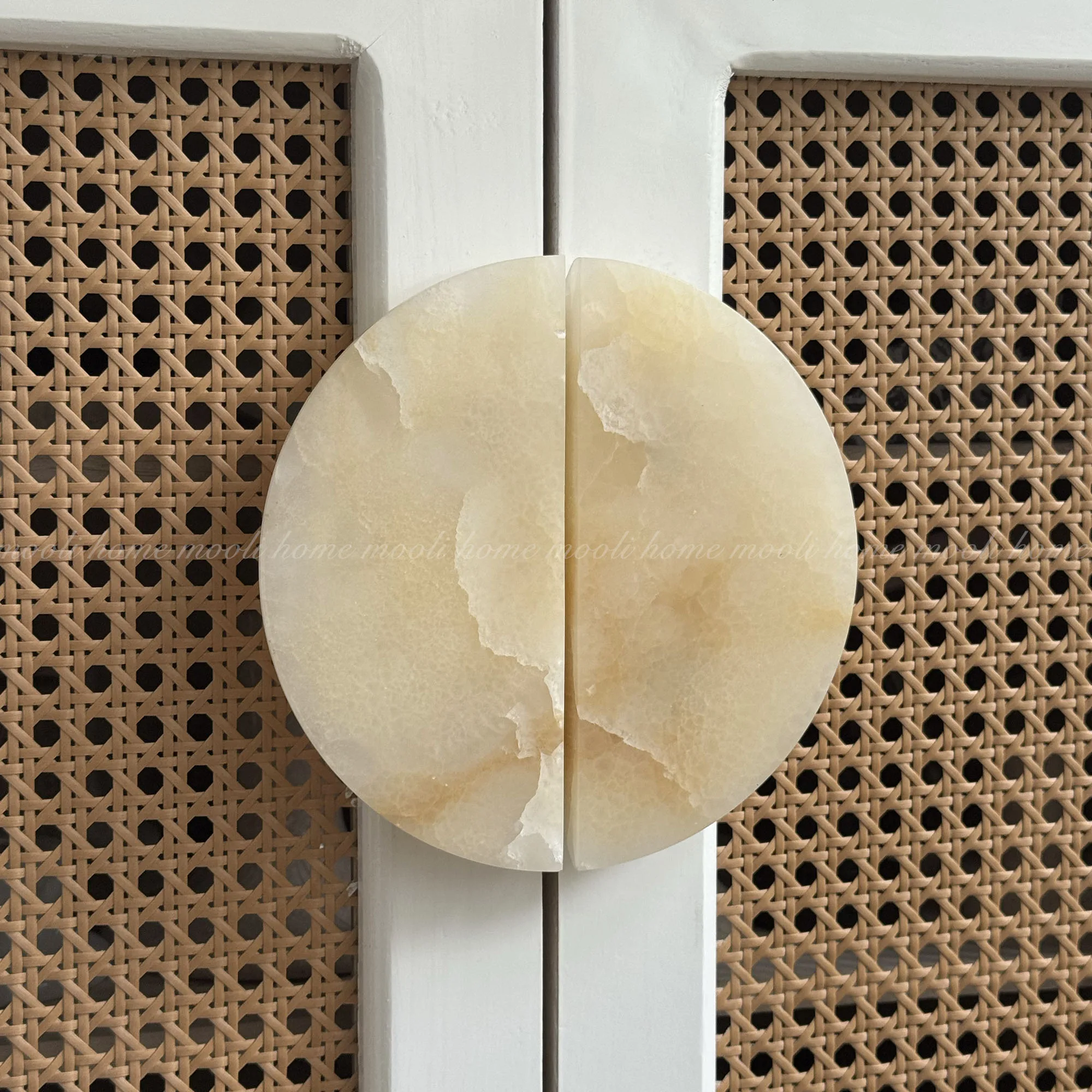 

Luxury Marble Cabinet Door Handle Wabi Sabi Style Vintage Stone Pull