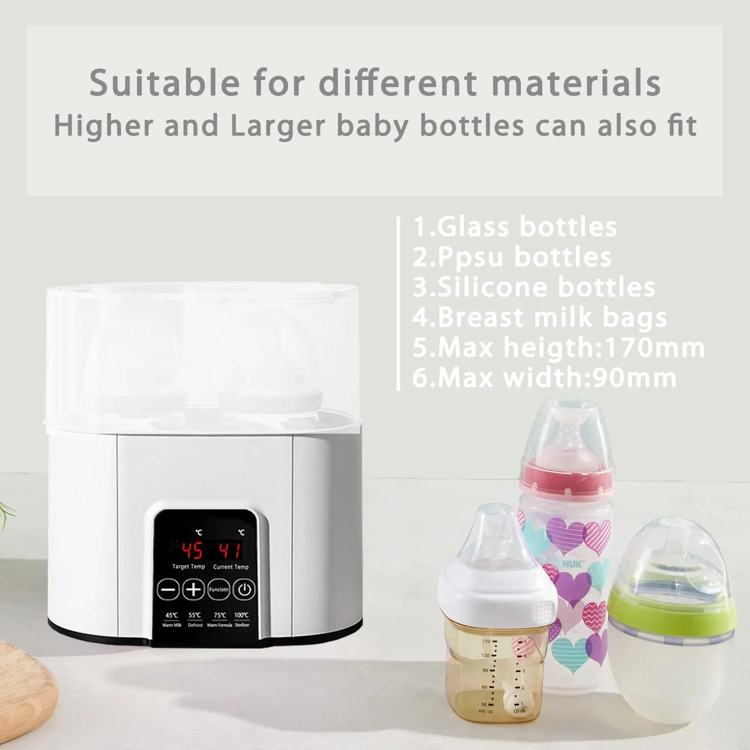 BiSantos Intelligent pour Bébé, Température Constante, Chauffe-Lait, Stérilisateurs, BiSantos, Lingettes Alisens