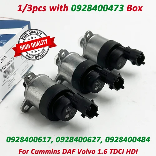 Imagen 1 del producto 1/3 piezas con 0928400473 Válvula de control del regulador de presión de combustible de caja para Cummins DAF Volvo 0928400617 4903523 0928400627 0928400484