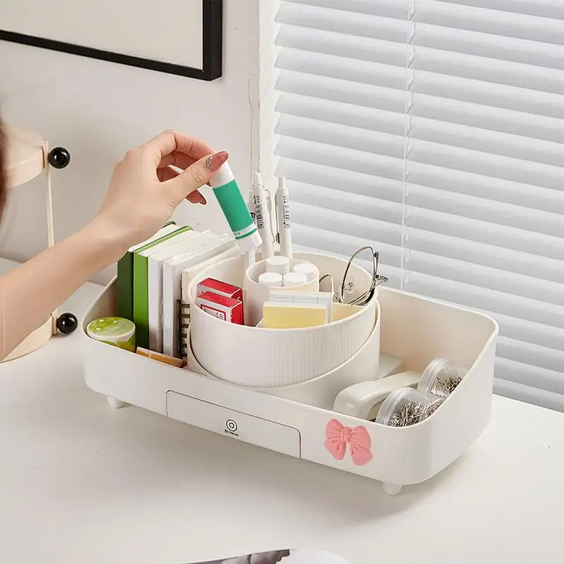 

Makeup Organizer With Mirror Large Capacity Cosmetic Storage Portable Makeup Case With Lighted Mirror With 3 Adjustable