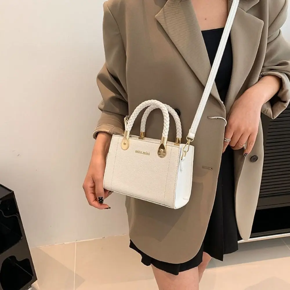 

PU Leather Women Shoulder Bag Light Luxury Large Capacity Ladies Mini Crossbody Bag Handbag Korean Style Small Square Bag Girls