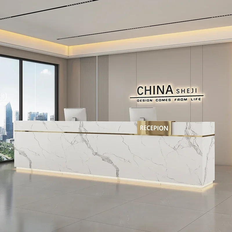 Bedrijf Receptie Hotellobby Verfbar Onroerend goed Marmering Kassier