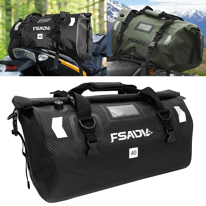 Waterproof Large Capacity Motorcycle Tail Bags Multi-functional Durable handbag Long-distance Backpack For Honda For BMW