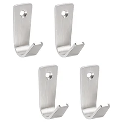 4 Pcs Thickened Single Hole Loofah Wall Hooks Ceiling Hooks Wall Stainless Steel Household Items Multi-purpose Kitchen