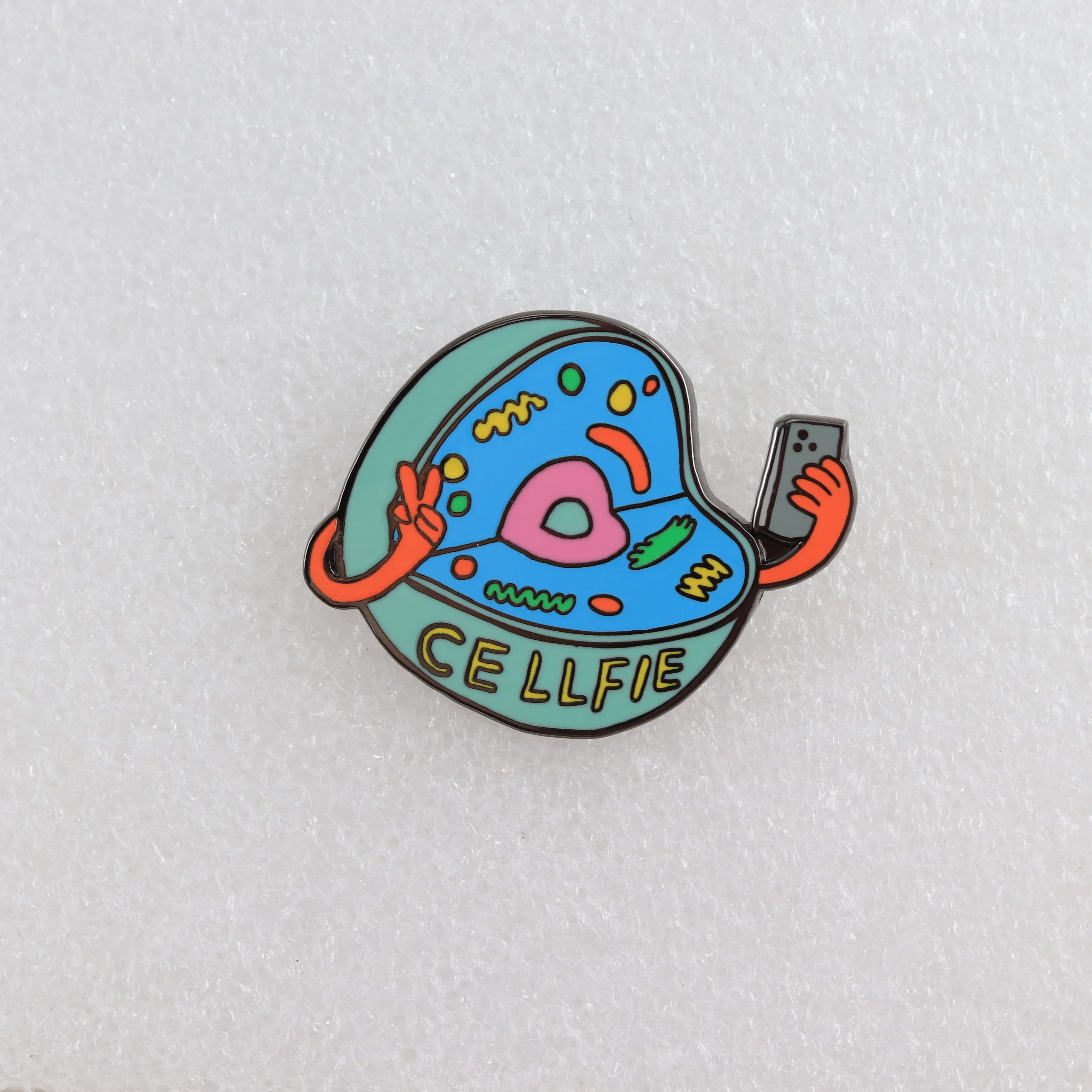 Lustige Wissenschaft CELLFIE Handy-Selfie-Wortspiel-Brosche Biologie-Liebhaber Emaille-Pin Schüler Lehrer Cartoon Humor Geek Geschenk – Detail 9
