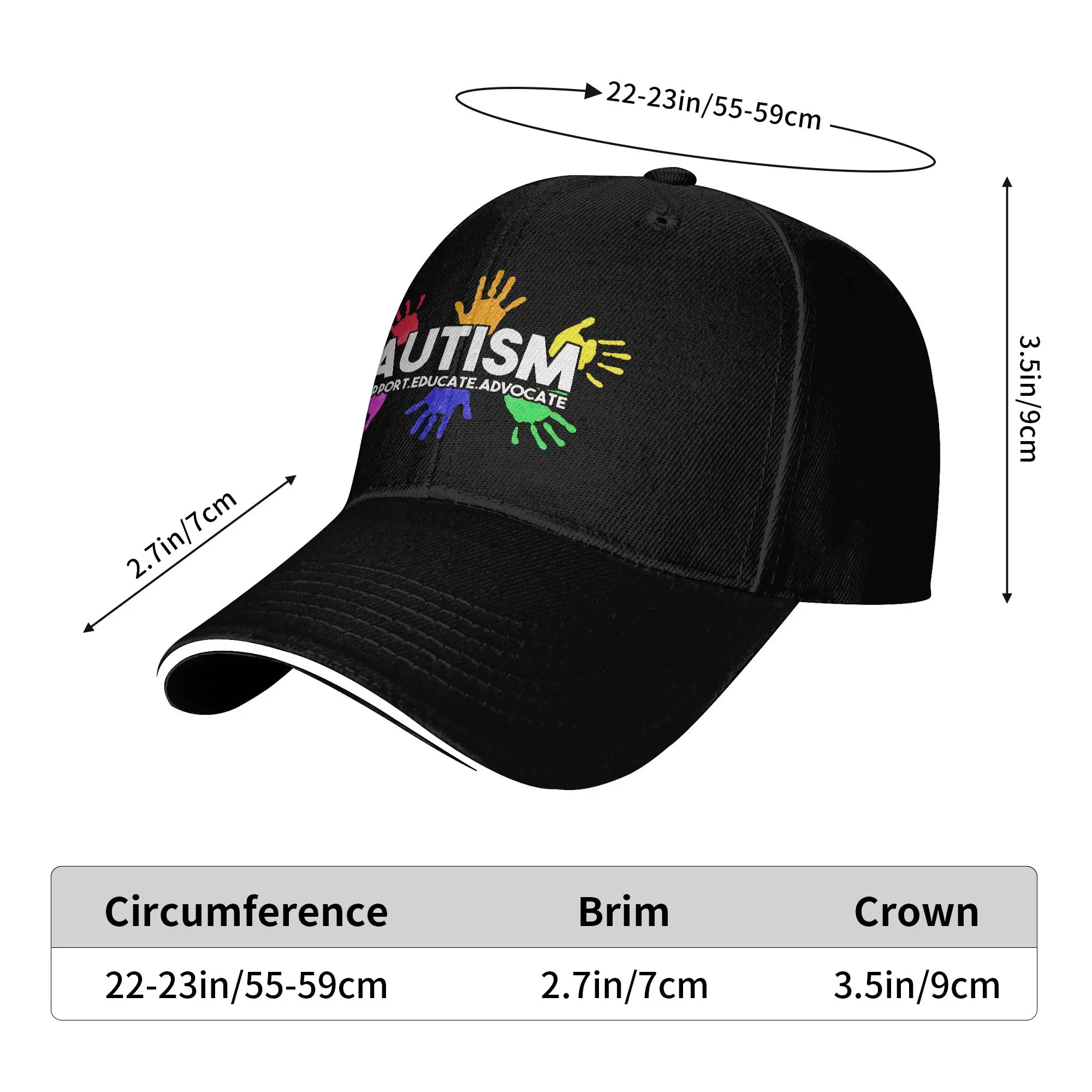 Autism Awareness Respect Love Support Casual Baseball Cap Summer  Trucker Hat Hot Sale Hats Female Male Fashion Baseball Caps