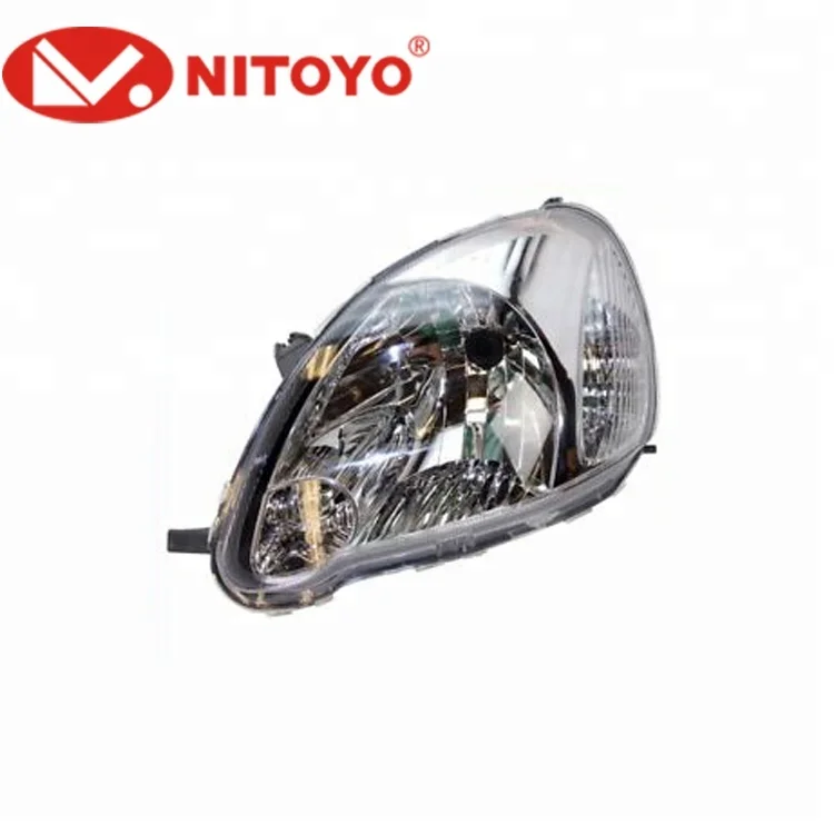 NITOYO Car Head Lamp for Toyota VITZ/YARIS 2003-2004 Plastic Working