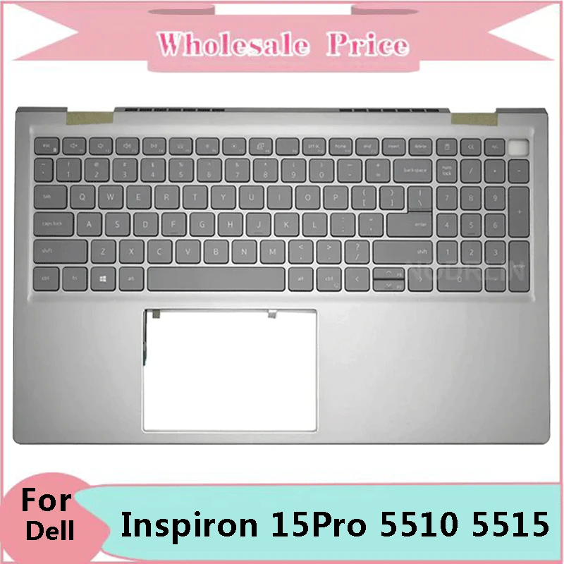 

New Original For Dell Inspiron 15Pro 5510 5515 Laptop Palmrest Case Keyboard US English Version Upper Cover