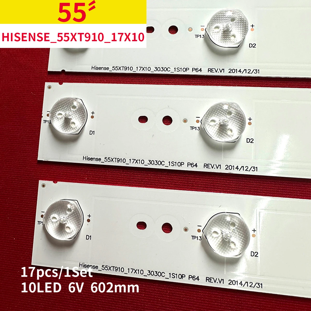 

LED TV Backlight Strip for LED55K720UC 55K720-A-17X10-3030C-2S5P