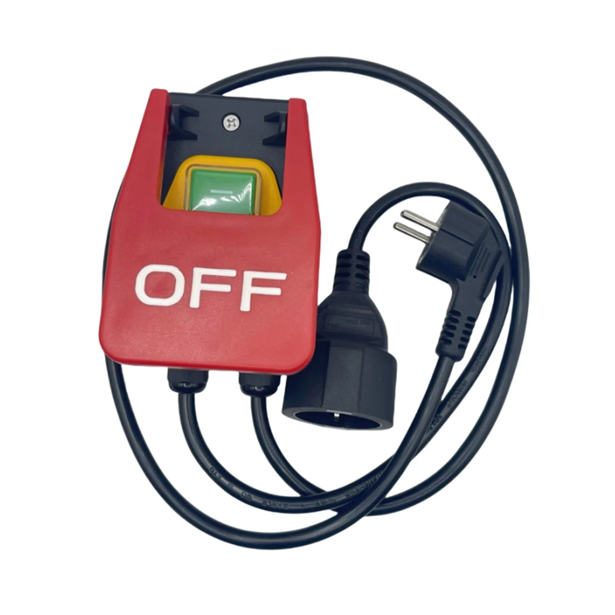 220V Single-Phase On/Off Switch, Safety Switch, Zero Voltage Switch with Socket, Emergency Off Switch EU Plug DY