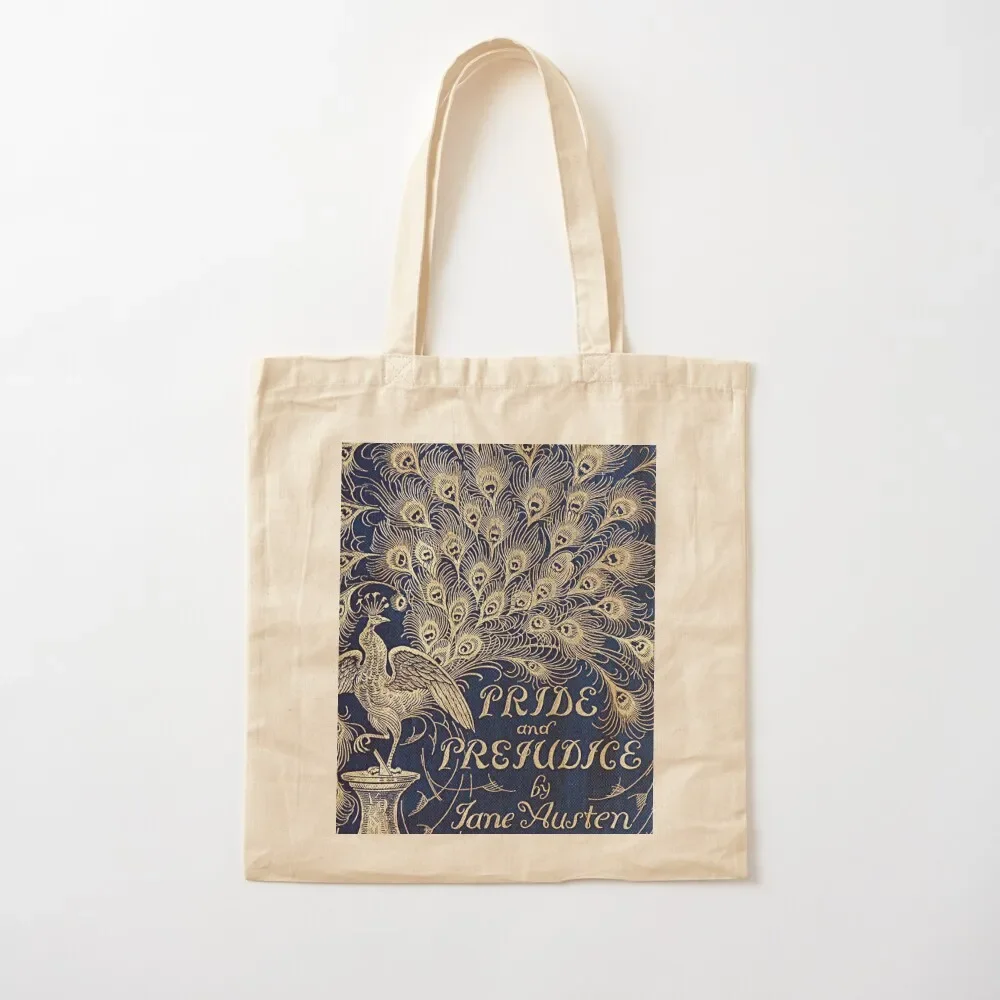 

Pride And Prejudice Peacock Edition Book Cover Tote Bag shopping bags foldable Canvas Tote Bag