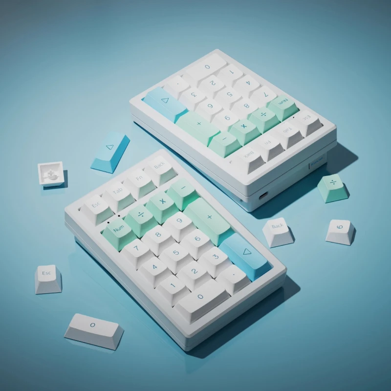 Teclado mecánico inalámbrico Keycool K21 MAX, teclado numérico Bluetooth, enchufe caliente RGB, 21 teclas, teclado de oficina personalizable