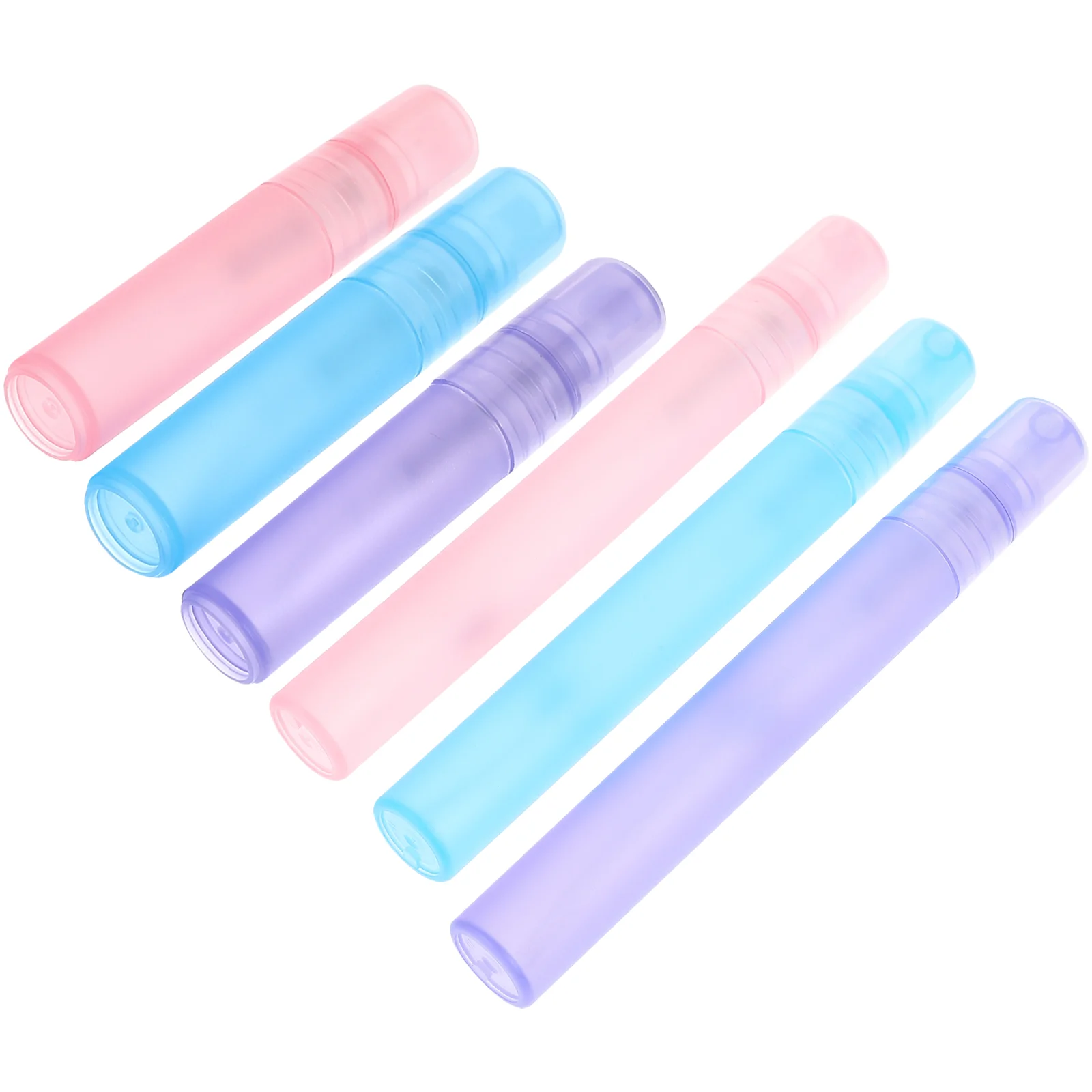 6 Pcs Disinfectant Water Perfume Pen Spray Bottles Small for Hair Portable Travel Empty Plastic