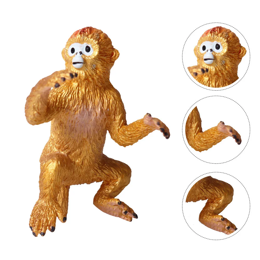 Golden Monkey Model Models Static Solid Children Environmental Protection Pvc Material Realistic