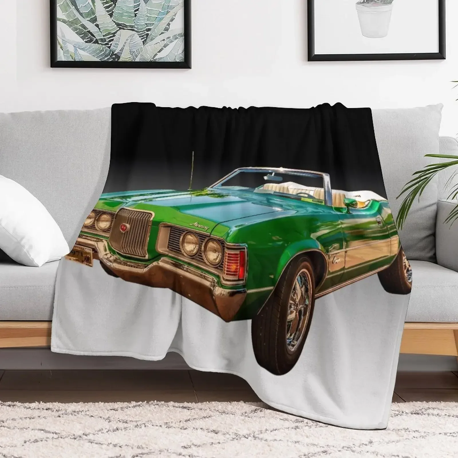 1971 Mercury Cougar Convertible Throw Blanket warm winter Softest cosplay anime Blankets