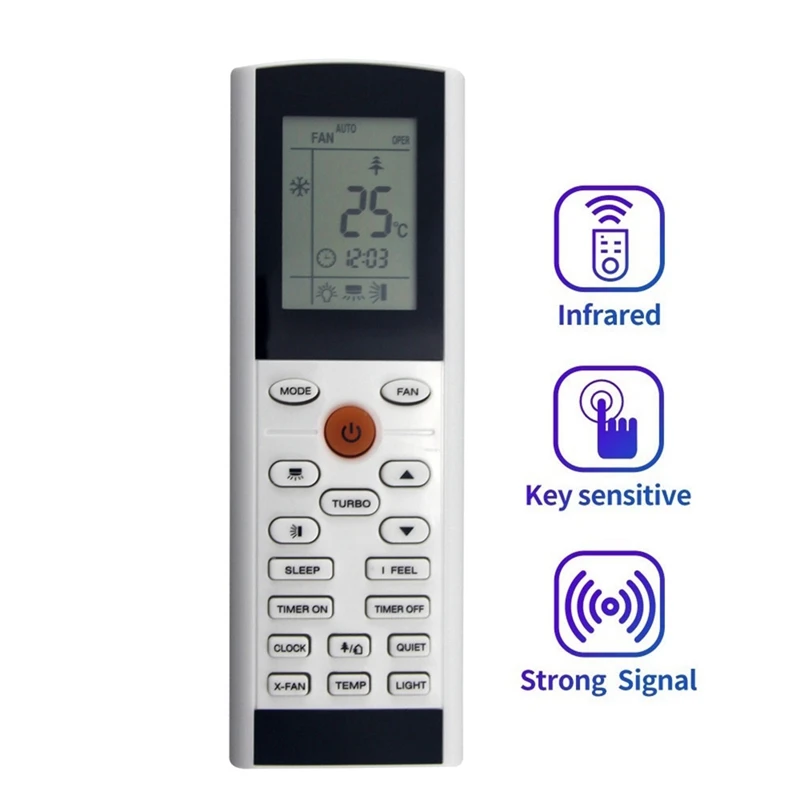 NEW-YAC1FB Replace AC Remote Control For Gree YACIFB YAC1FB YACIFBI YACIFB6 Air Condtioner