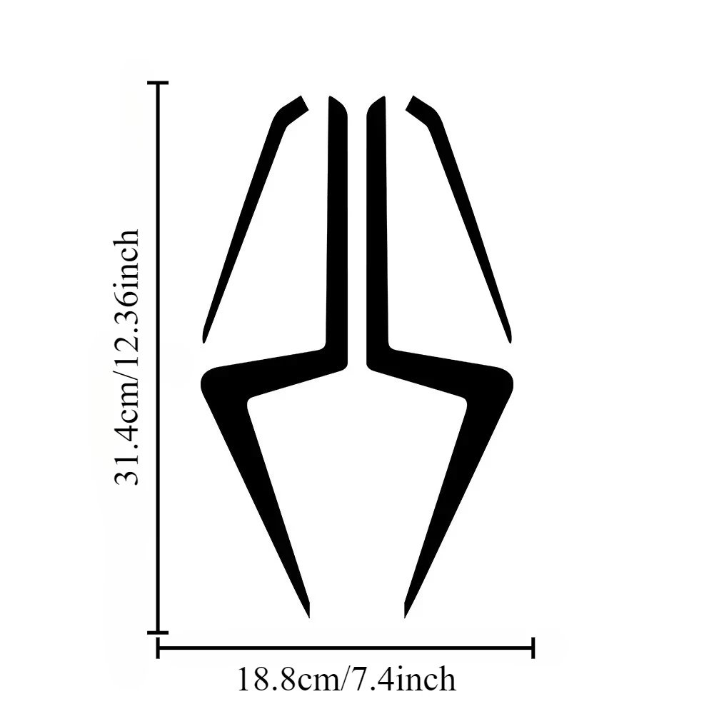 1Set Angular Geometric Motorcycle Stickers, Waterproof UV Resistant Decals for Helmet & Car Exterior