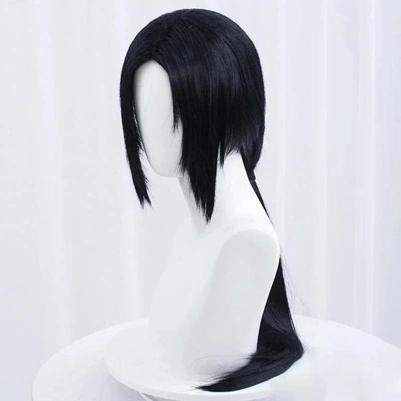 Anime Uchiha Itachi Cosplay Pruik Itachi Uchiha Lange Rechte Zwarte Hittebestendige Synthetische Haar Cosplay Pruiken