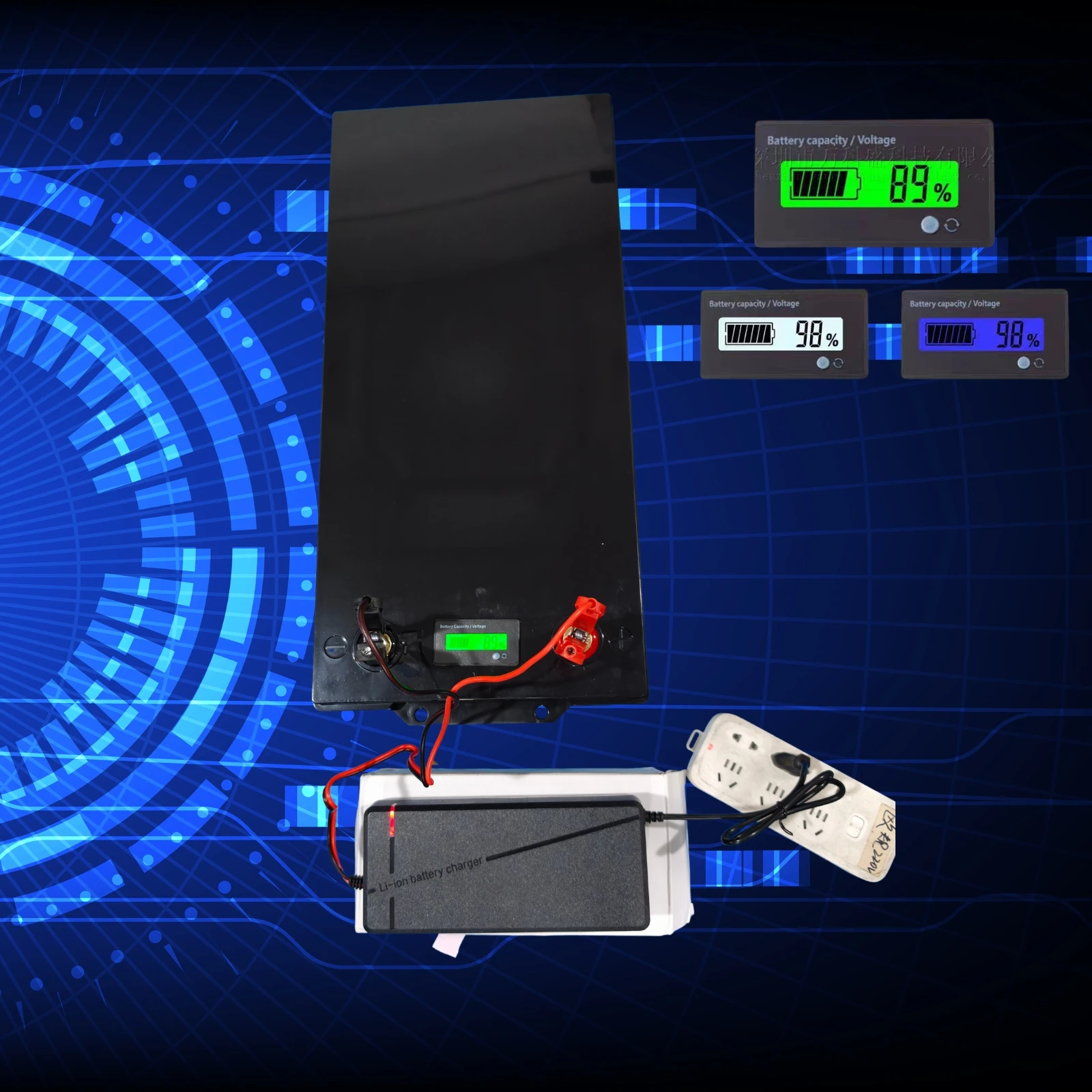 

Литиевая аккумуляторная батарея JJ 48В с Bluetooth и параллельным подключением для инвертора солнечной системы - варианты 50Ач/100Ач/150Ач/200Ач/300Ач, 7500Вт/5000Вт