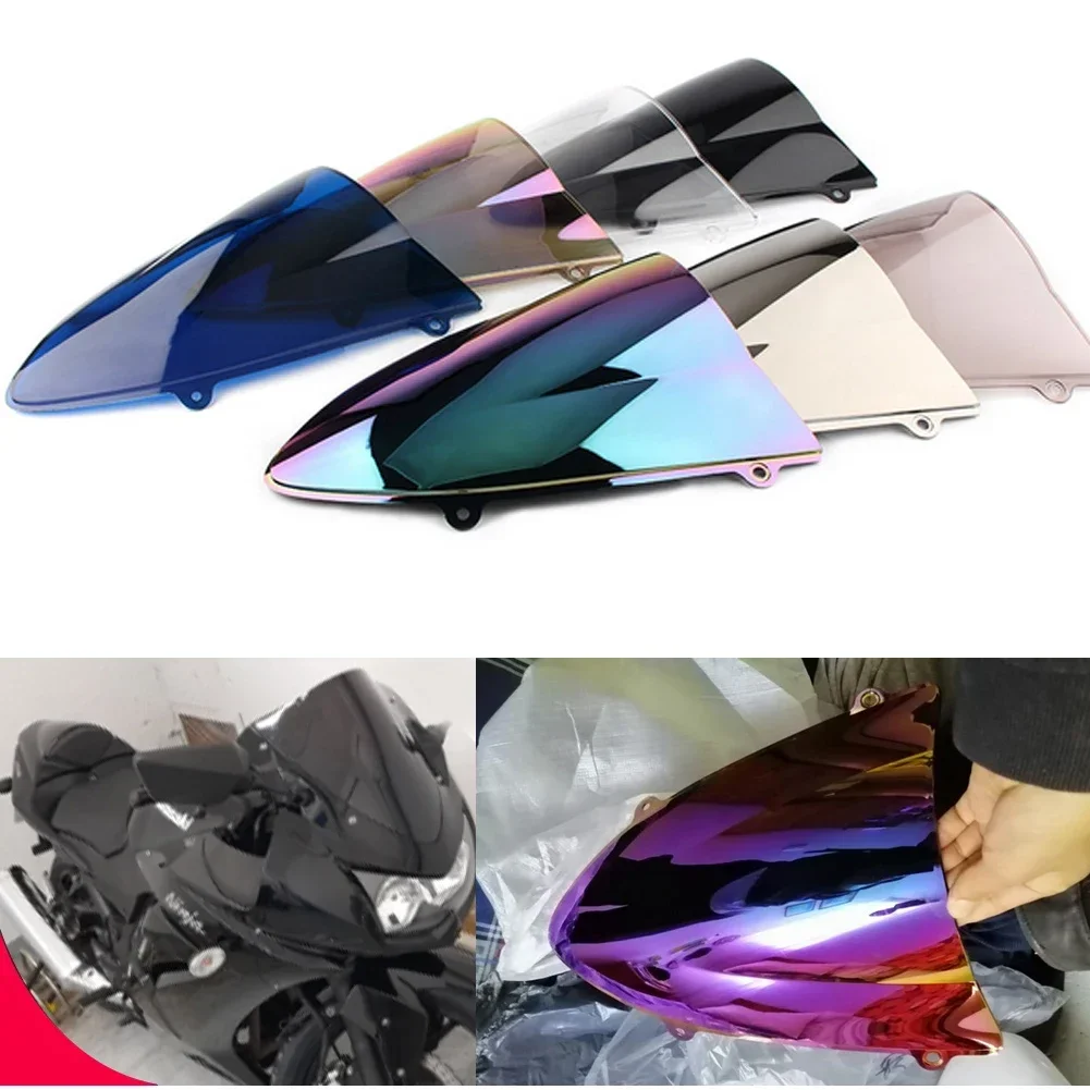 

Motorcycle For Kawasaki Ninja 250 250R EX250 Double Bubble Windshield Deflector Protector Wind Screen 2008 2009 2010 2011 2012