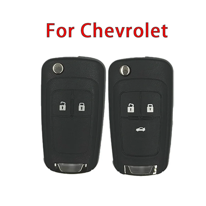 

Replacement Flip Folding Remote Car Key Shell 2 3 Button For Chevrolet Cruze Epica Lova Camaro Impala HU100 Blade