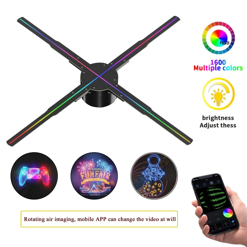 

P42-P50 3D Hologram Projector Fan Advertising Display Wifi Real-Time Led Sign Holographic Lamp Player 3D Support Images Video