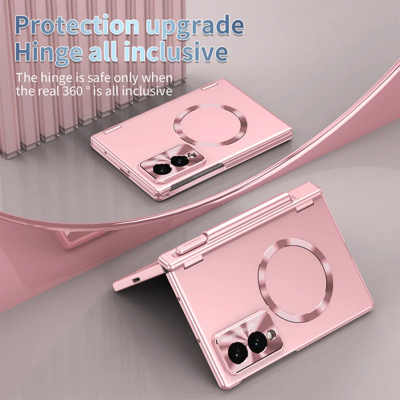 For Samsung Galaxy Z Fold 8 Wide Z Fold 8 5G Magsafe Case With Hinge Protection Magnetic Cover Stylus S Pen & Screen Protector view 4