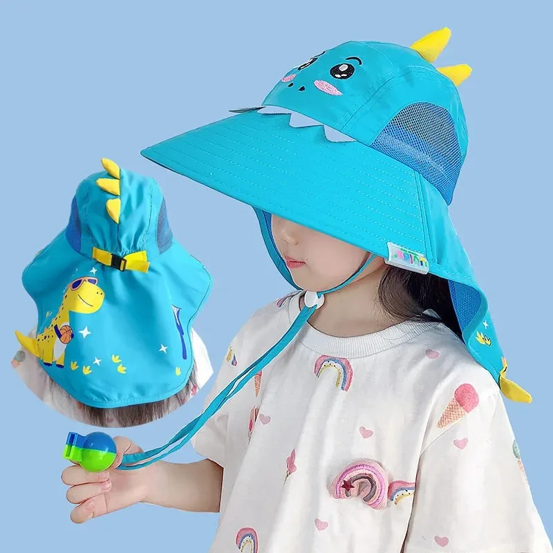 Sombrero de protección solar para niños de 2 a 12 años, sombrero de sol resistente a los rayos Uv para bebés, sombrero de sol de playa para niños y