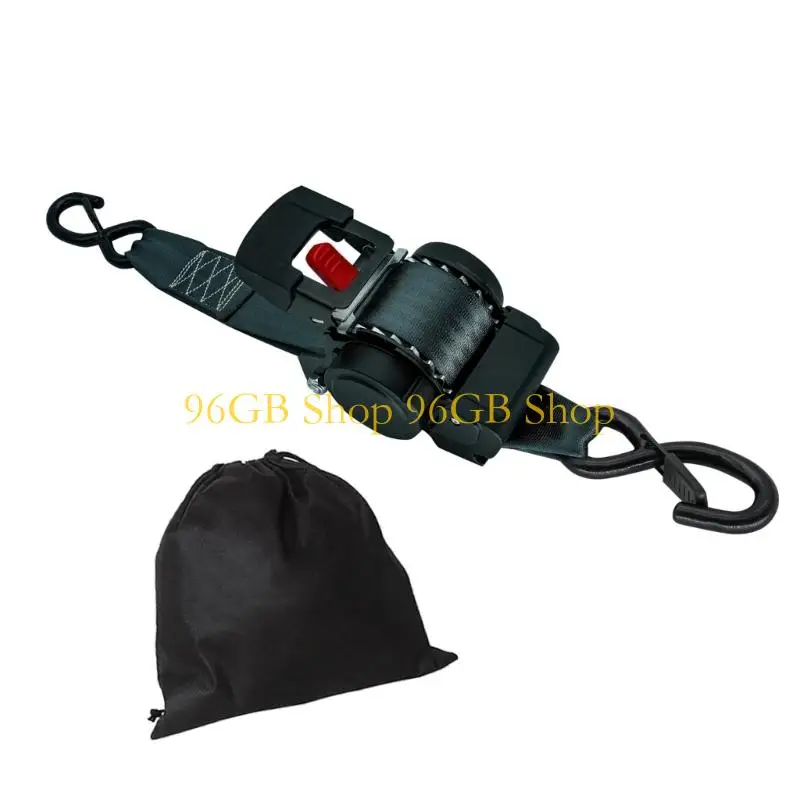 96GB Pack of 2 Record Varnished Hook Secure Belts Prevent Scratches Permanent Polyester