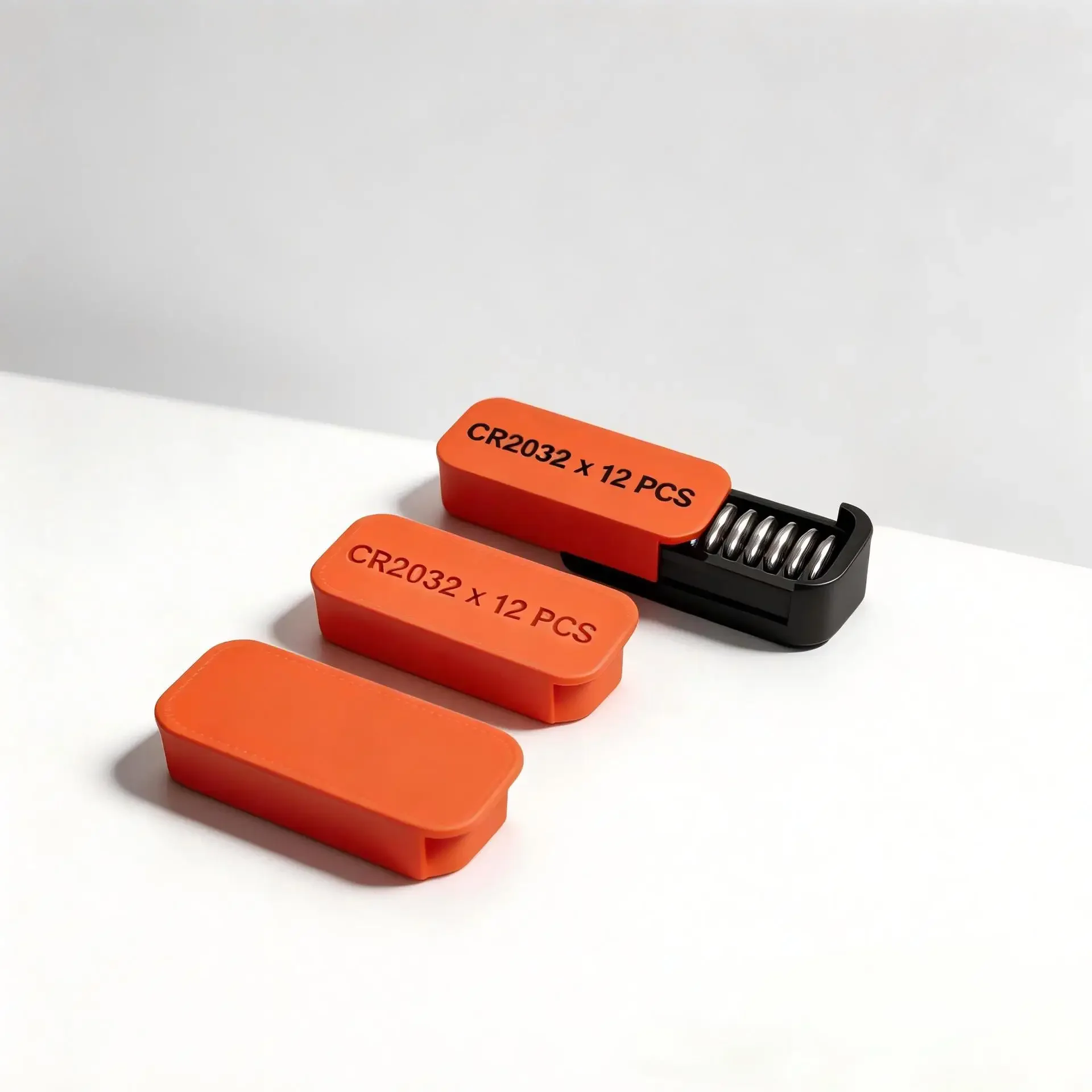 Cross-border New CR2032 Button Battery Storage Case, 12-pack, 3D Printed Portable Battery Organizer