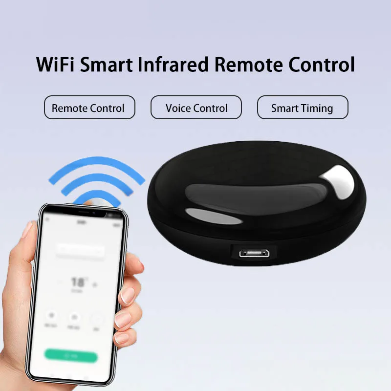 

Wi-Fi ИК-пульт дистанционного управления Умный дом Пульт дистанционного управления Универсальный инфракрасный контроллер для кондиционера Работа с Alexa Google Home 2025