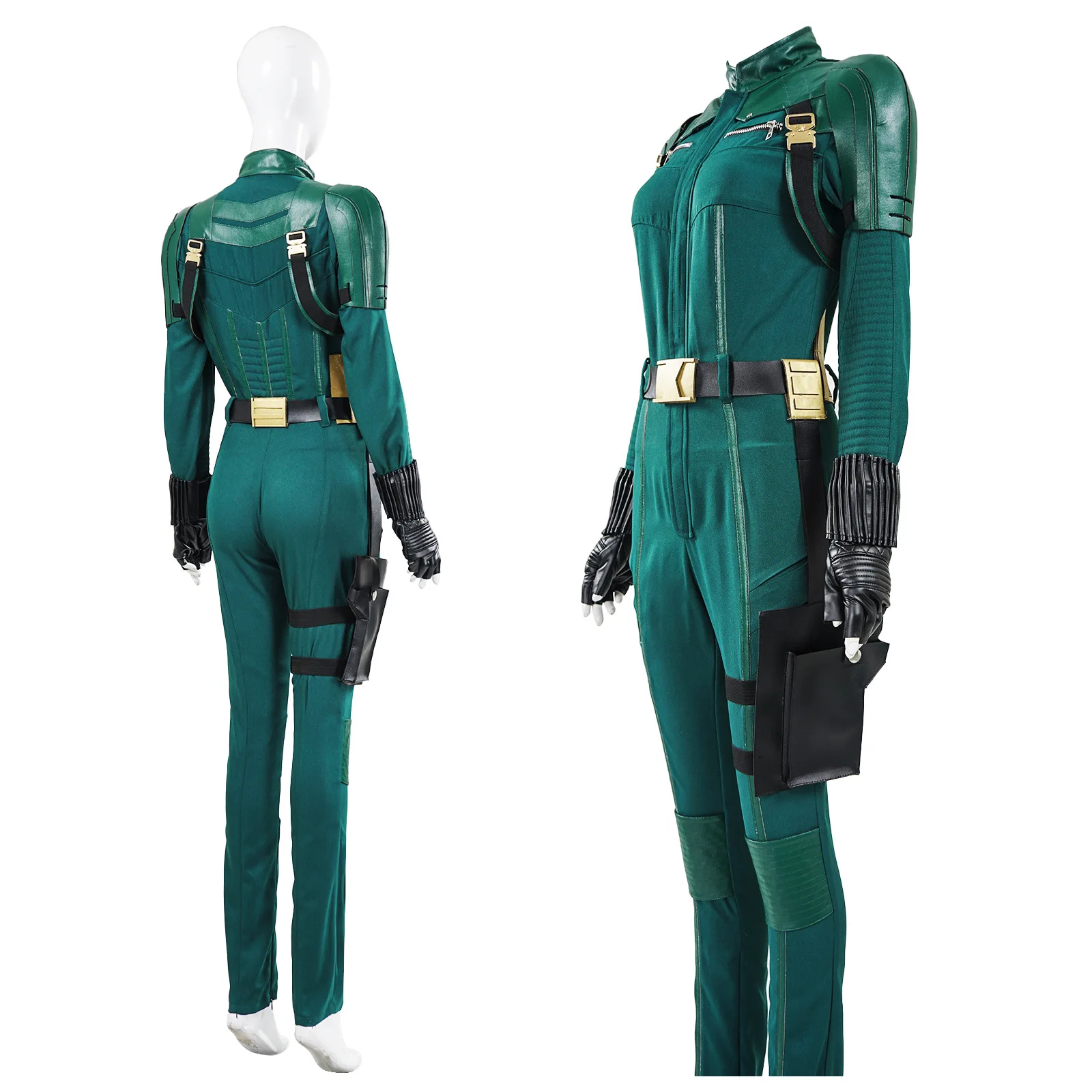 

Yelena Cosplay Kostuum Thunder Fantasia Volwassen Vrouwen Uniform Jumpsuit Handschoenen Outfits voor Halloween Carnaval