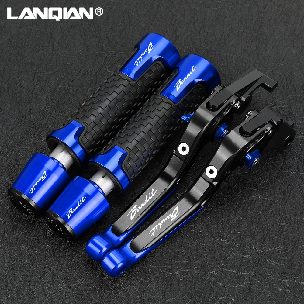 

For SUZUKI GSF 1200 GSF1200 BANDIT 1996 -2000 Motorcycle Foldable Brake Clutch Levers 7/8'' 22mm Handlebar Handle Grips Ends