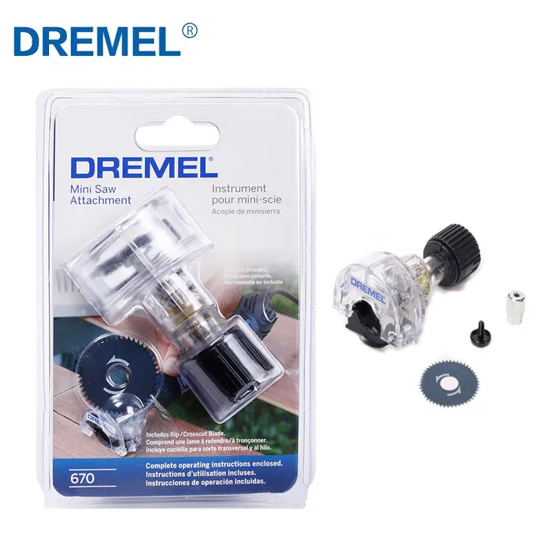 Dremel-mini Serra de Fixação Mini Serra Kit 670 para Dremel Moedor Elétrico 200 3000 4000 8220 Atacado Dropshipping
