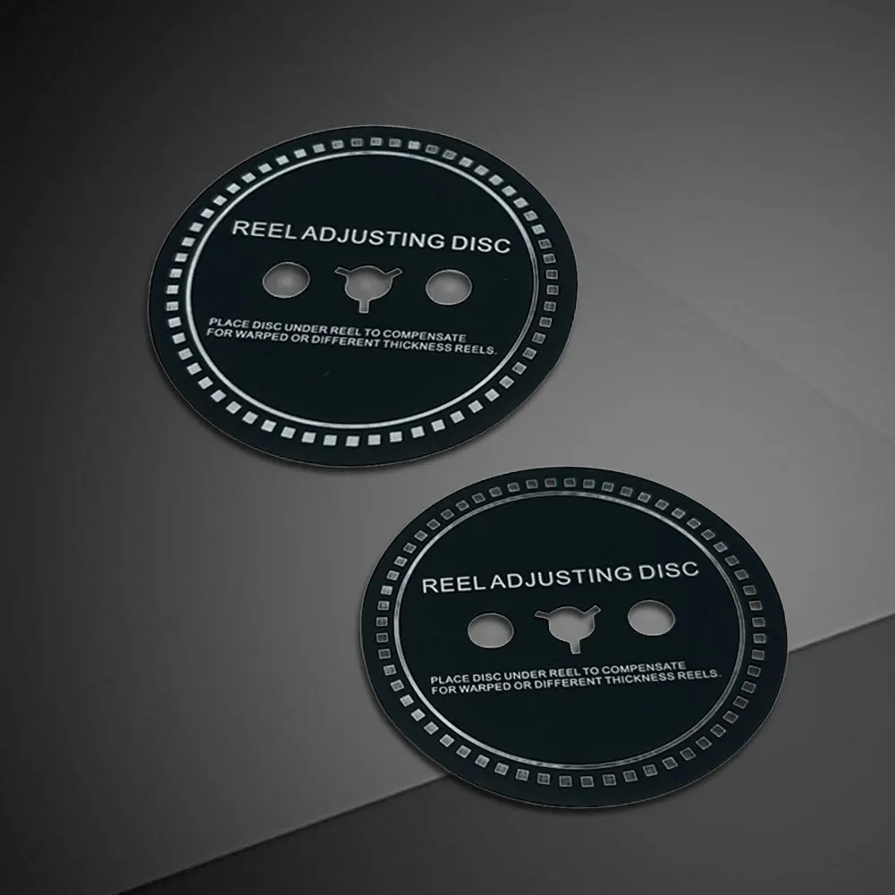 2 قطعة بكرة فاصل ضبط القرص الأسود 0.9 مللي متر ضبط فاصل ترايدنت/نب محول فاصل لبكرة إلى بكرة مسجلات الشريط #2