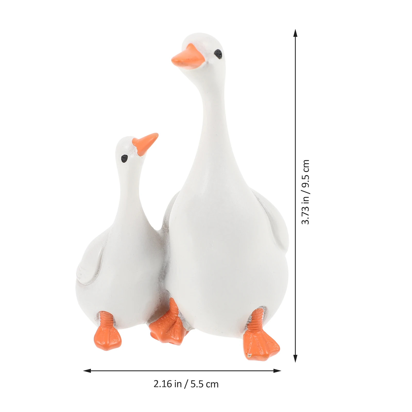 

Desktop Decoration Ornaments Vintage Home Duck Figurines Resin Décor Products Cute