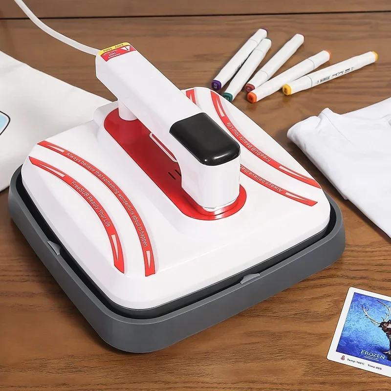 Mini Portable Heat Press Machine Cloth Sublimation Iron Hot Stamping T-Shirt Transfer Printing Heat Press Machine for Sweatshirt