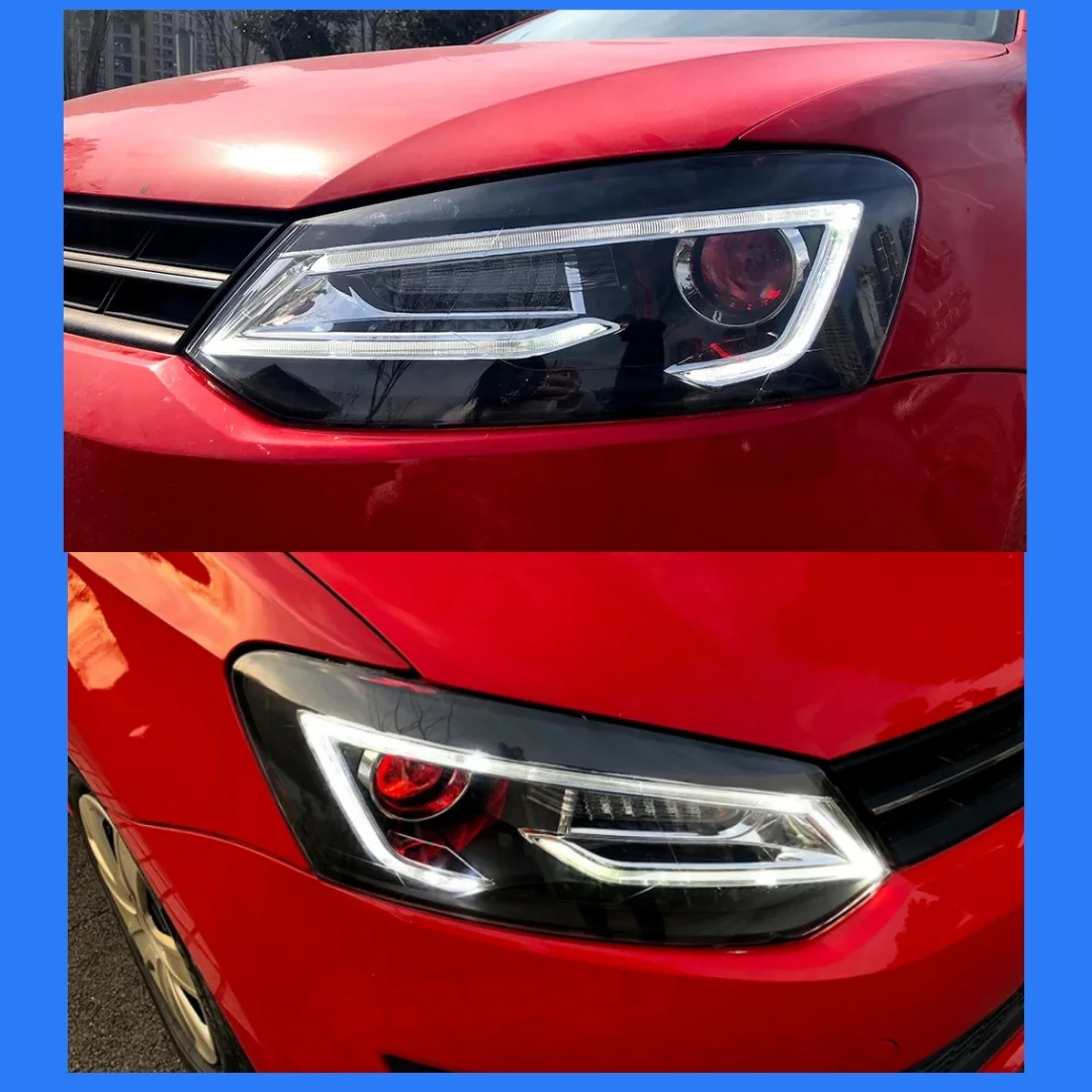 

Car Styling for Polo Headlights 2011-2018 Vento LED Headlight New Polo Design DRL Head Lamp Bi Xenon Beam Accessories