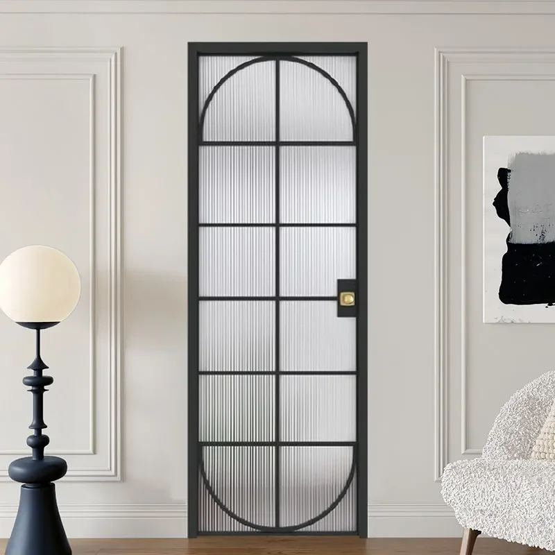 Light Luxury Titanium Magnesium Aluminum Alloy Door with Changhong Tempered Glass Modern Space Aesthetics New Experience