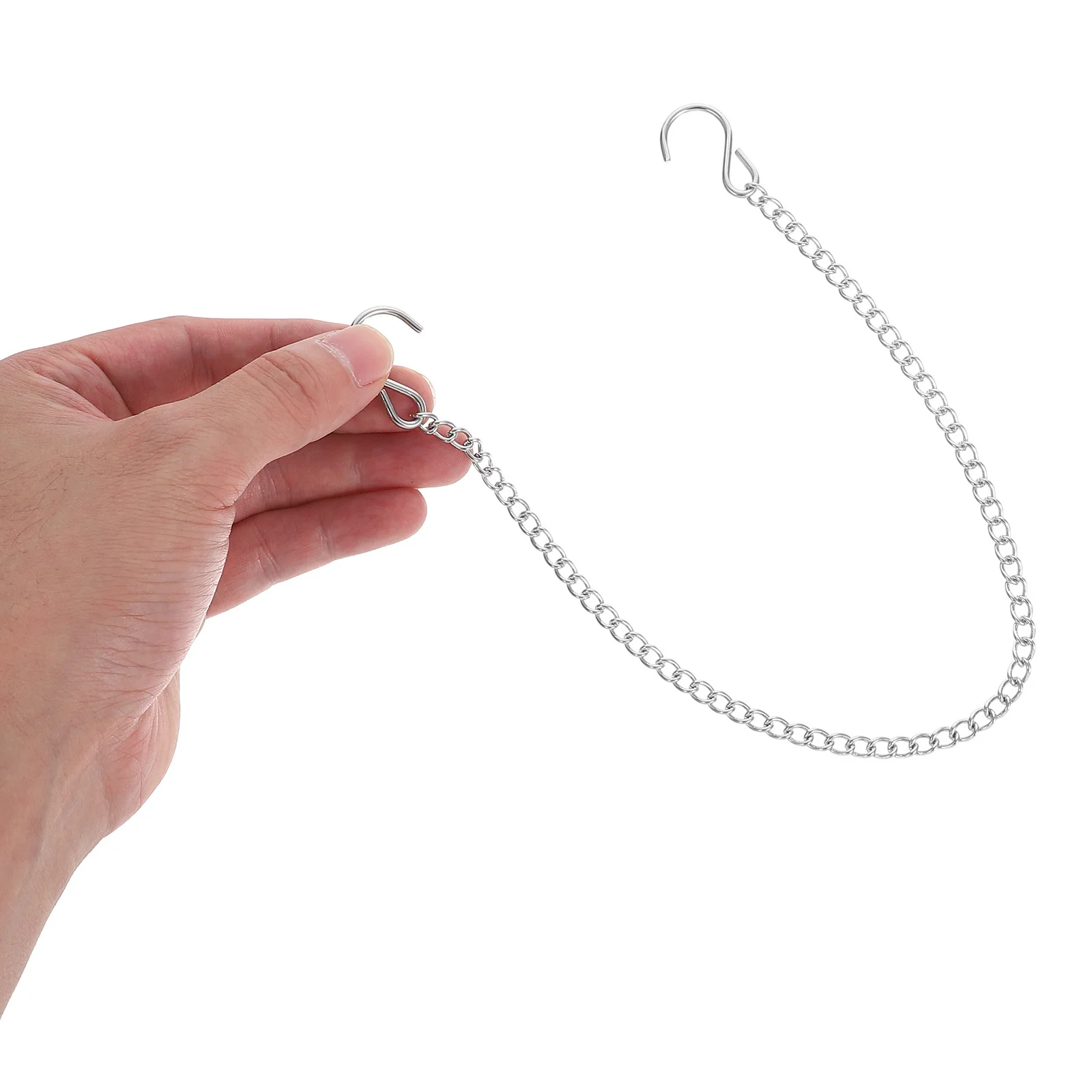 

6Pcs Poster Hanging Chain Black Steel Decorative Display for Signs Photos Planters Lanterns Outdoor Indoor Use