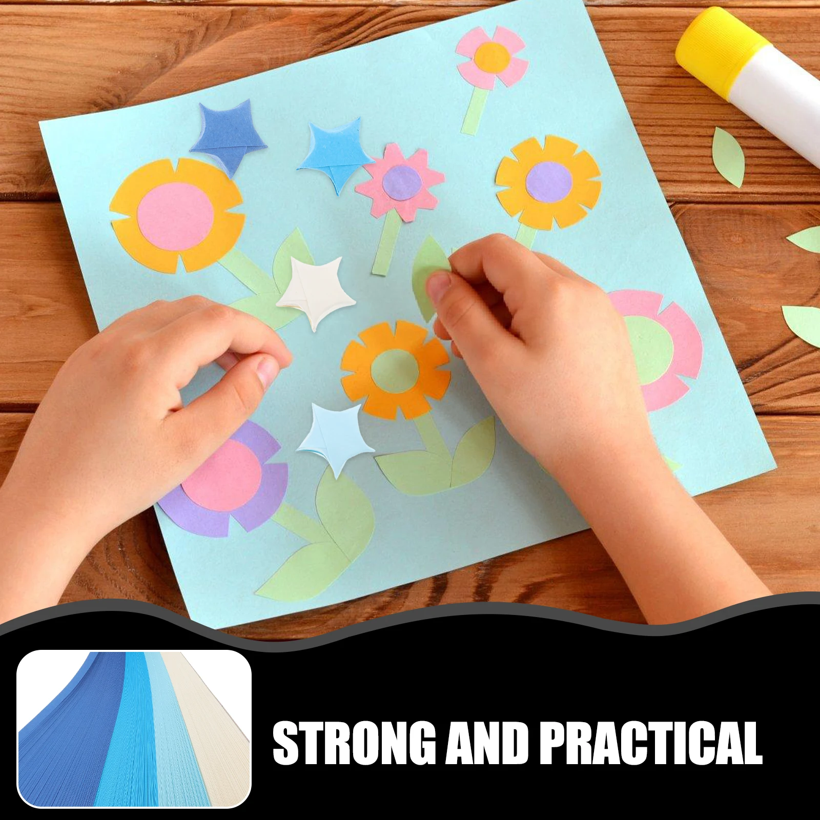 กระดาษพับรูปดาว 1080 ชิ้น กระดาษโอริกามิสีสันสดใส สำหรับงานฝีมือ DIY กิจกรรมงานฝีมือแสนสนุก ของขวัญที่เหมาะสำหรับวัยรุ่นที่ชื่นชอบงานศิลปะ