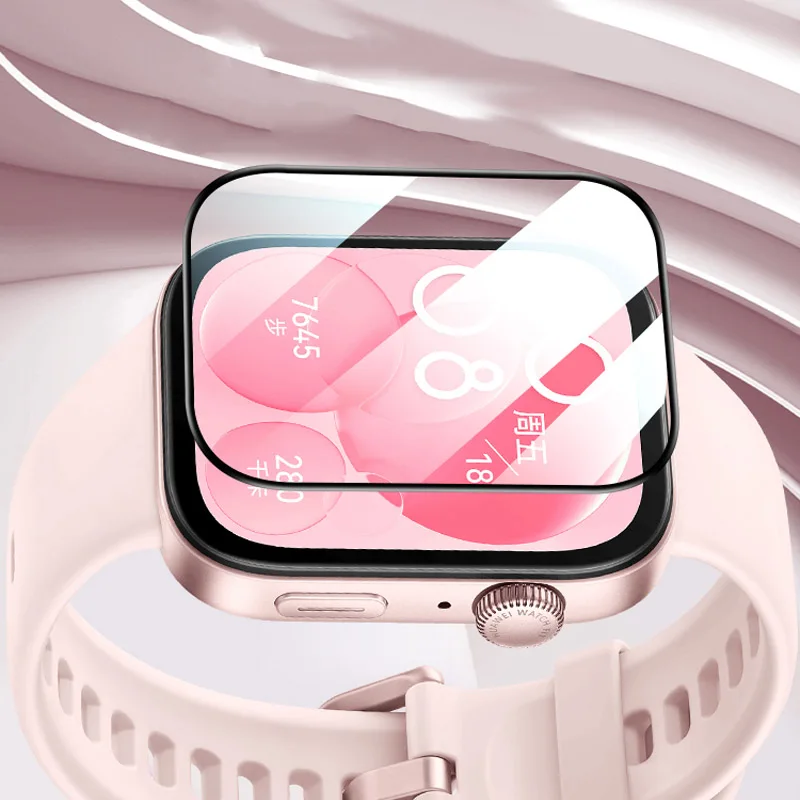 1-5 Piezas Película de Vidrio Templado para Huawei Watch Fit 5 Pro Accesorios Protector de Pantalla HD Transparente Suave Hidrogel Huawei Fit 4 Pro Estuche 2
