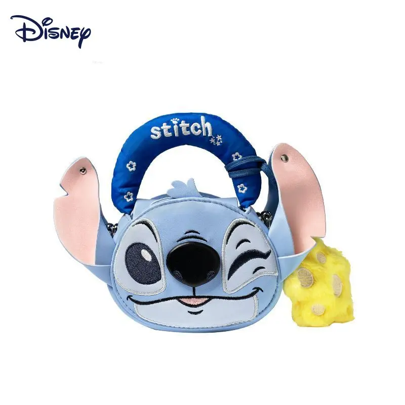 

Сумка-мессенджер Disney Stitch из искусственной кожи, милая креативная сумка через плечо, сумка с героями мультфильмов и аниме, большая вместительная сумка, подарок на день рождения другу